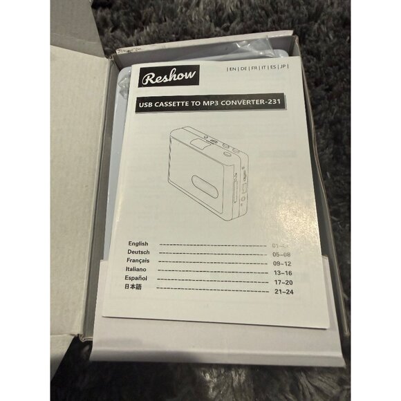 Reshow Portable Cassette Tape Player, Best Overall Standalone USB to MP3 Convert - Picture 3 of 3